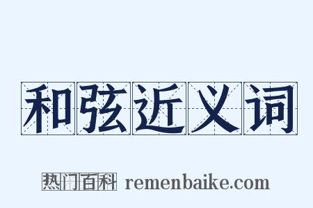和弦近义词是什么意思的图片